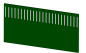 Preview: Seitenwand geschlossen 1,20 x 2,40 m, PATURA Kälberbox