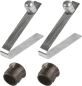 Preview: Ersatzteilset für Schlagfessel 111 / 112, je 2 Federn+Kappen