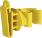 Preview: Breitband-Isolator für T-Pfosten, gelb