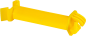 Preview: Abstand-Isolator f. T-Pfosten, gelb, für Litzen/Seile bis 6 mm 