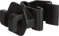 Preview: Standard-Isolator für T-Pfosten, schwarz 