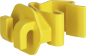 Preview: Standard-Isolator für T-Pfosten, gelb 