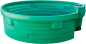 Preview: Weidetränke, rund, 1500 Liter d=2000x600 mm, ohne Schwimmerventil