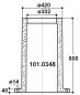 Preview: Thermoröhre 80 cm Maße