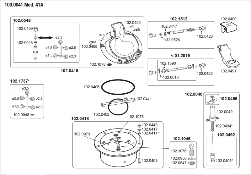 Ersatzteile Mod. 41 A