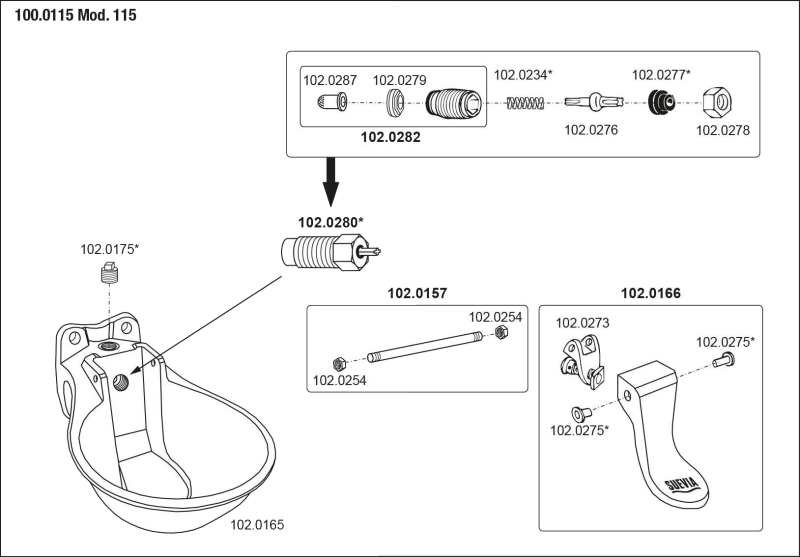 Ersatzteile Mod. 115