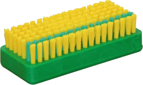 Handwerkerbürste mit kräftiger Nagelreihe, Gelb/Grün