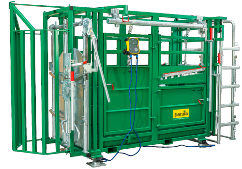 Behandlungsstand A6000, grün lackiert