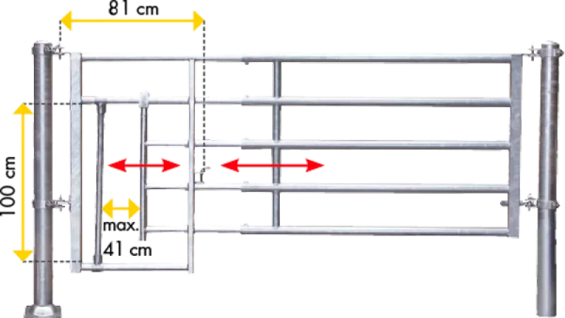Abtrennung Kälberschlupf R5