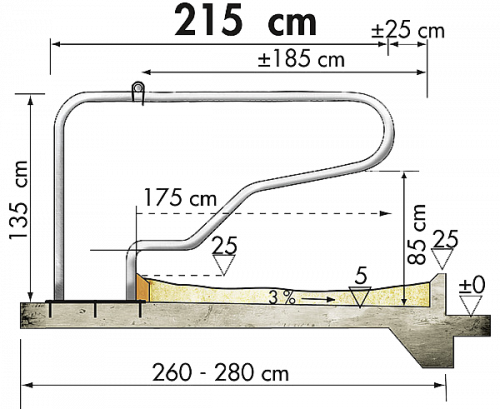 Liegeboxenbügel Classic