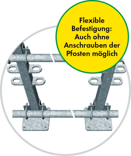 Pfosten 40 x 40 mm