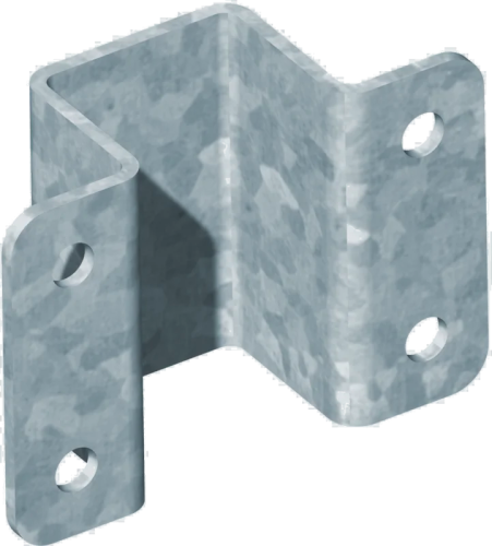 Vollsachelle breit, Quadrat 40 mm 100 x 70 x 3 mm