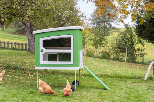 Mobile Coop aus Kunststoff