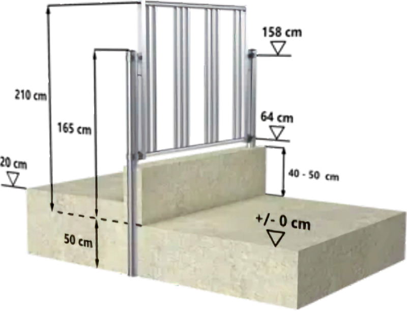 Beispiel für Modulares Pferde-Fressgitter