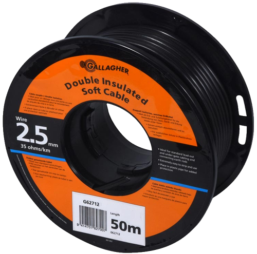 Erd-/Zuleitungskabel / 2,5 mm 50 m Rolle