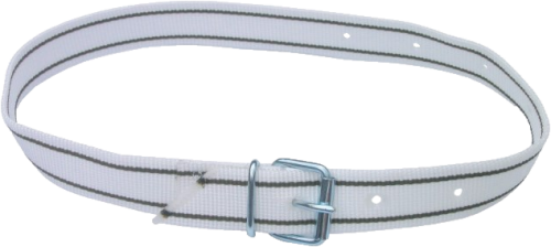 Markierungsband 90 cm lang weiß/schw., Rollschnalle