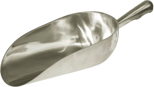 Alum.-Abwiegeschaufel 1600g, runde Ausführung