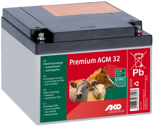 Premium AGM Akku 12V / 32 Ah