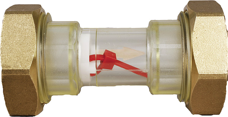 Durchflussanzeige, Anschluss Zoll