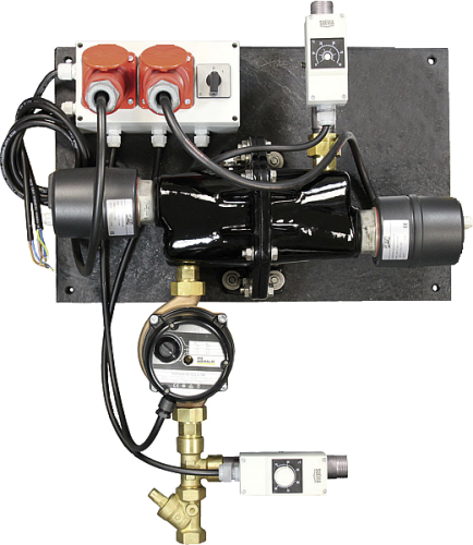 Umlaufheizsystem Mod. 312, 6000W/400V, mit Thermostat und Umlaufpumpe