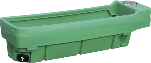 Weidetränke, eckig, 200 Liter 1600x460x440mm, ohne Schwimmerventil