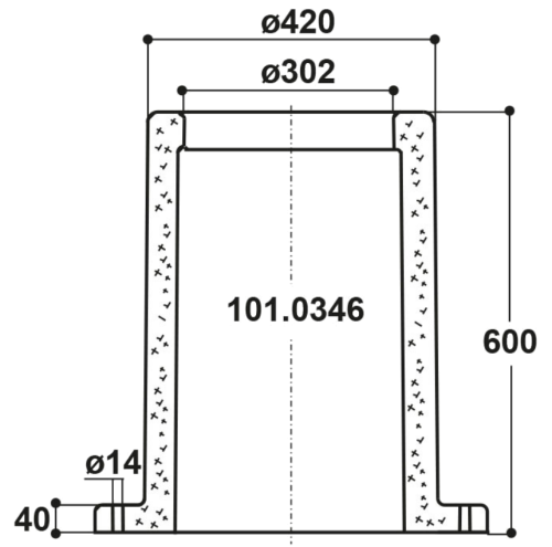 Thermoröhre 60 cm Maße