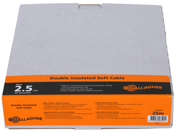 Erd- und Zuleitungskabel 2,5 mm soft 25 m Rolle