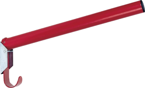 Sattelhalter, klappbar, rund, mit integr. Trensenhalter, rot