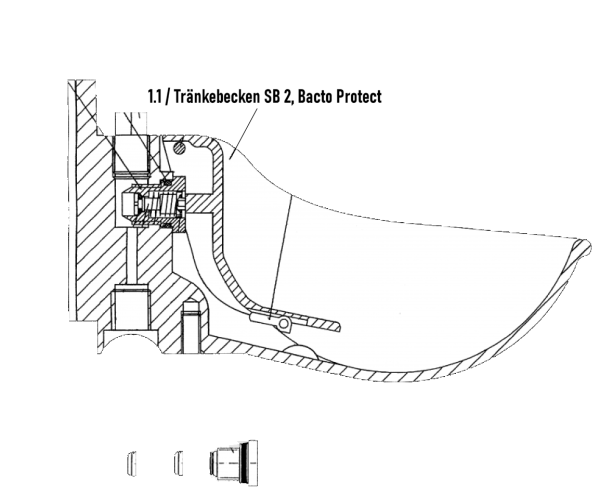 Tränkebecken SB 2, Bacto Protect