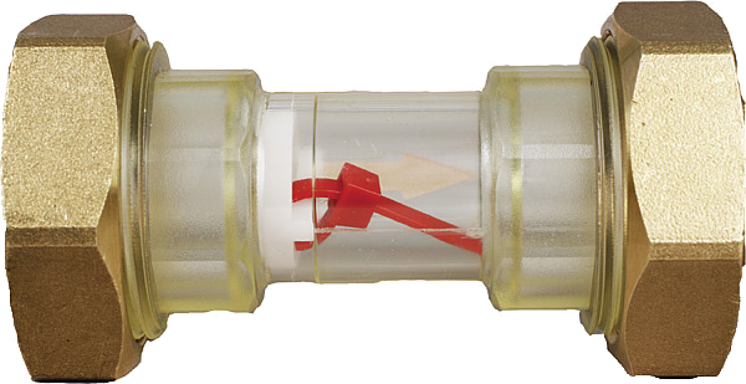 Durchflussanzeige, Anschluss Zoll