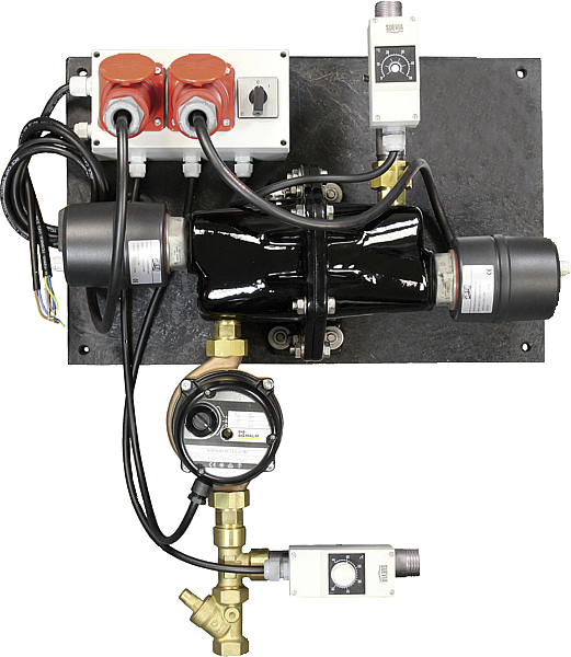 Umlaufheizsystem Mod. 312, 6000W/400V, mit Thermostat und Umlaufpumpe