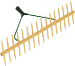 Kunststoffrechen, 16 Zinken