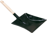 Kehrschaufel schwarz Holzgriff