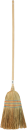 Reisstrohbesen 5-Naht mit lackiertem Stiel, 135 cm