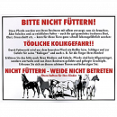 Großes Warnschild 