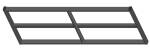 Rückwand offen, oben, 152x5x60 cm
