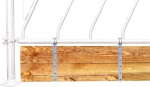 Barrenwandhalter für Holzbohlen