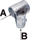 T-Schelle, 1 Schraube