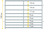 Abtrennung für Schafe L= 1,39 m, H= 1,00 m