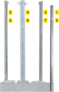 U-Profile für Holzbohlen