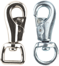 Karabinerhaken mit eckigem Wirbel